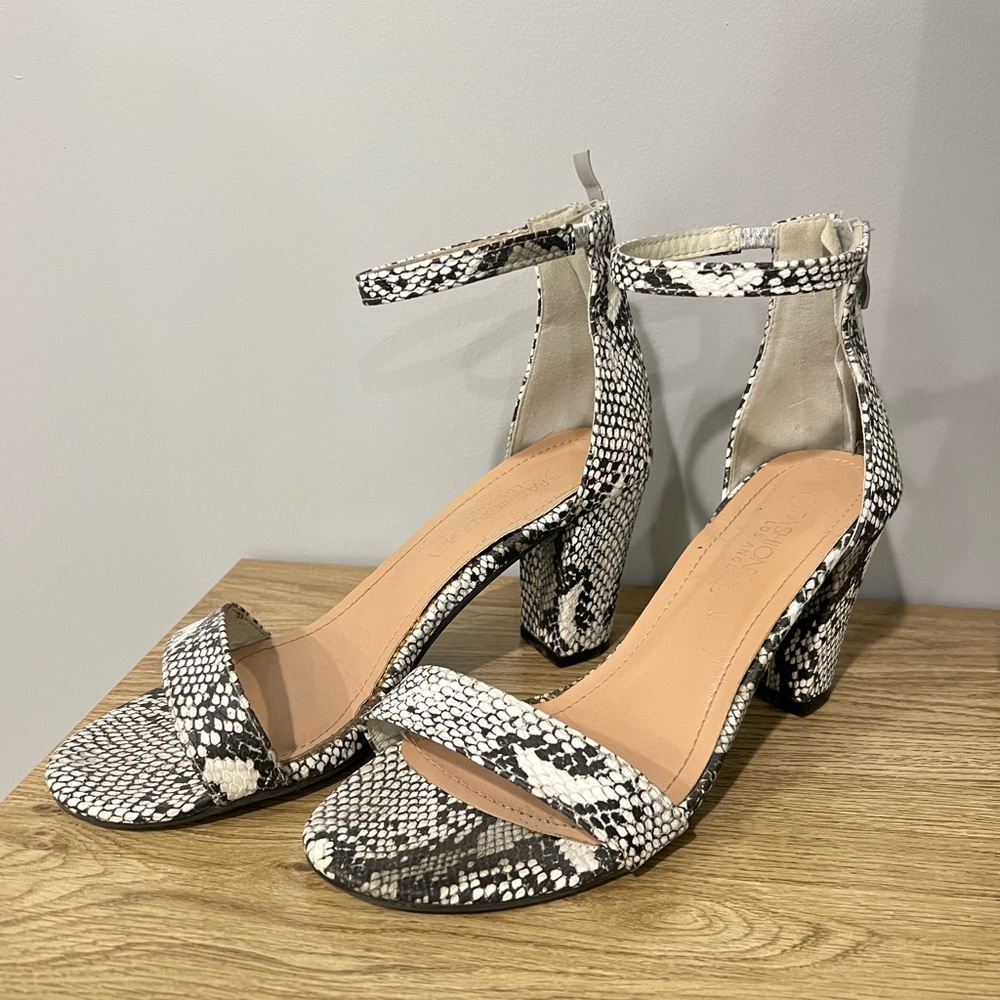 Snakeskin heels
